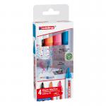 edding 95 Glass Marker Assorted 4Pcs Set 4-95-4-2