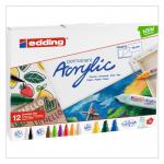 edding Acrylic Marker Set 12-Piece Creative Basic 4-CS12B