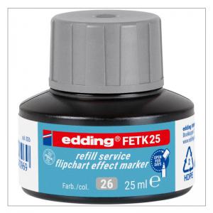 edding FETK 25 Refill Service Flipchart Effect Marker Silver Grey