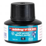 edding Ftk 25 Refill Service Flipchart Marker Black 4-FTK25001
