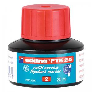 edding Ftk 25 Refill Service Flipchart Marker Red 4-FTK25002