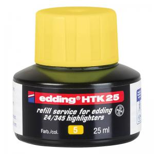 edding Htk 25 Refill Service Highlighter Yellow 4-HTK25005
