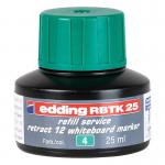 edding Rbtk 25 Refill Service Retract 12 Whiteboard Marker Green 4-RBTK25004