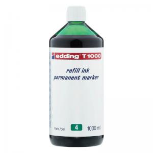 edding T 1000 Refill Ink Permanent Marker Green 4-T1000004