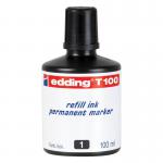 edding T 100 Refill Ink Permanent Marker Black 4-T100001