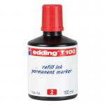 edding T 100 Refill Ink Permanent Marker Red 4-T100002