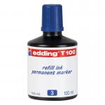 edding T 100 Refill Ink Permanent Marker Blue 4-T100003