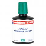 edding T 100 Refill Ink Permanent Marker Green 4-T100004