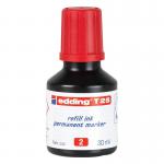 edding T 25 Refill Ink Permanent Marker Red 4-T25002