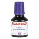 edding T 25 Refill Ink Permanent Marker Violet 4-T25008