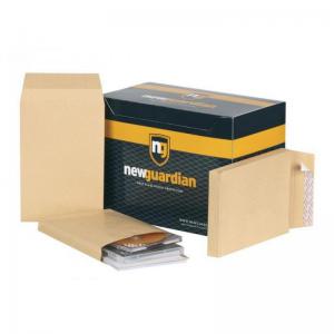 New Guardian Envelope Gusset PeelSeal Manilla 135gsm 241x165mm Box100