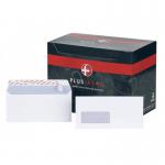 Plus Fabric Envelope DL White Window PeelSeal 110gsm Box500 #B22170 315519