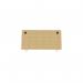 Bamboo rectangular desktop 1200 x 700 x 20mm - light matte, black porthole insert BAMBOO-1270/RECT