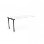 The office bench desk add on unit is a sleek and modern addition to your workspace. With a clean white finish and a 1600 x 800 top, it seamlessly blends in with any decor. The C-sense design offers a spacious work area for one person, making it perfect for a busy office.