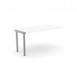 C-sense 1 Person Bench Add-On Scallop Top 1400 x 800 - White SLV CSE-1PB-ADD-TS1480/WH/SLV