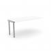 C-sense 1 Person Bench Add-On Scallop Top 1600 x 800 - White SLV CSE-1PB-ADD-TS1680/WH/SLV