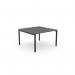 The edit office bench desking C-sense 1 person bench features a spacious open leg design and a sleek graphite black finish. The portal top measures 1200 x 600, making it perfect for any workspace or office setting.