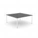 The C-sense 1 person bench is functional and sleek, with a spacious 1600 x 800 surface and an open leg design. The scallop top adds a modern touch, and the graphite and white color combination is clean and sophisticated.