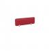 PET Screen - Desk Mounted Straight Top 1190w x 400h - Plain - Deep Red (Brackets Not Included) CS/ST/12-4/DR