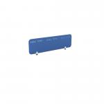 PET Screen - Desk Mounted Straight Top 1390w x 400h - Plain - Blue (Brackets Not Included) CS/ST/14-4/BL