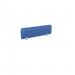 PET Screen - Desk Mounted Straight Top 1390w x 400h - Plain - Blue (Brackets Not Included) CS/ST/14-4/BL