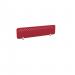 PET Screen - Desk Mounted Straight Top 1590w x 400h - Plain - Deep Red (Brackets Not Included) CS/ST/16-4/DR