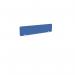 The image shows a sleek, blue PET screen for office desks, measuring 1790w x 400h. The straight top is desk mounted and brackets are not included. This screen is designed to enhance any office space with its modern and minimalist design.
