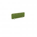 PET Screen - Desk Mounted Straight Top 1190w x 400h - Pattern 1 - Green Citrus (Brackets Not Included) CS/ST/UX-1/12-4/GC