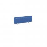 PET Screen - Desk Mounted Straight Top 1190w x 400h - Pattern 2 - Blue (Brackets Not Included) CS/ST/UX-2/12-4/BL