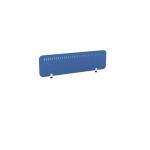 PET Screen - Desk Mounted Straight Top 1390w x 400h - Pattern 2 - Blue (Brackets Not Included) CS/ST/UX-2/14-4/BL