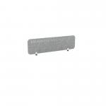 PET Screen - Desk Mounted Straight Top 1390w x 400h - Pattern 2 - Grey (Brackets Not Included) CS/ST/UX-2/14-4/GR