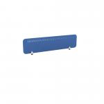 PET Screen - Desk Mounted Straight Top 1590w x 400h - Pattern 2 - Blue (Brackets Not Included) CS/ST/UX-2/16-4/BL