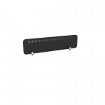 PET Screen - Desk Mounted Straight Top 1590w x 400h - Pattern 2 - Charcoal (Brackets Not Included) CS/ST/UX-2/16-4/CH