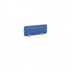 PET Screen - Desk Mounted Straight Top 990w x 400h - Pattern 3 - Blue (Brackets Not Included) CS/ST/UX-3/10-4/BL