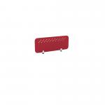 PET Screen - Desk Mounted Straight Top 990w x 400h - Pattern 3 - Deep Red (Brackets Not Included) CS/ST/UX-3/10-4/DR