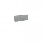 PET Screen - Desk Mounted Straight Top 990w x 400h - Pattern 3 - Grey (Brackets Not Included) CS/ST/UX-3/10-4/GR