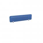 PET Screen - Desk Mounted Straight Top 1590w x 400h - Pattern 3 - Blue (Brackets Not Included) CS/ST/UX-3/16-4/BL