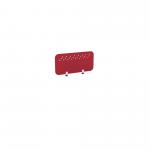 PET Screen - Desk Mounted Straight Top 790w x 400h - Pattern 3 - Deep Red (Brackets Not Included) CS/ST/UX-3/8-4/DR