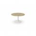 Kito Meeting Table 1200mm Round Top White Cylinder Base - Urban Oak KIT-C1200D/UO/WHT