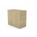 Kito Contract Desk High Ped 3 Drw, 800mm Deep - Maple KIT-DHP3C/8/MP