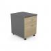 Kito Contract Mobile Ped 2 Drw  - Graphite base/ UO drawers KIT-MP2C/GRU