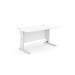 Komo Metal Leg 1200mm x 800mm Straight Desk - Beech/WHT K-ST1280/BE/WHT