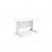 Komo Metal Leg 1400mm x 800mm Straight Desk - WhiteWHT K-ST1480/WH/WHT