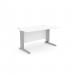 Komo Metal Leg 1600mm x 800mm Straight Desk - Beech/WHT K-ST1680/BE/WHT