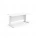 Komo Metal Leg 1800mm x 800mm Straight Desk - Beech/WHT K-ST1880/BE/WHT