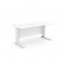 Komo Metal Leg 1800mm x 800mm Straight Desk - WhiteWHT K-ST1880/WH/WHT