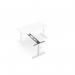 Leap L-Shape extension for Single desks - White LEAP/L-EXT/WHT