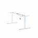 Leap Single 3 Stage Electric Adjust Frame 8050 Profile 595-1245mm w Handset & Cable Tray - White LP/S3S8050/WHT