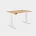 Leap Single Desk Top With Scallop, 1200 x 800mm - Beech White Frame LP-S/DPS1280/BE/WHT