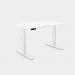 Leap Single Desk Top With Scallop, 1200 x 800mm - White White Frame LP-S/DPS1280/WH/WHT